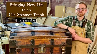 Steamer Trunk Restoration - Hearthside Woodworks - Ep 1