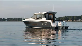 Walk Through - Jeanneau NC 1095  A pocket Yamaha outboard powered cruiser for the whole family!