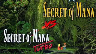 Secret of Mana, Original vs Turbo