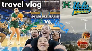 TRAVEL VLOG: HAWAI'I VS. UCLA - D1 WBB PRE-SEASON | (Bows on the Road EP.2)