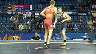 1/8 GR - 60 kg: I. KUROCHKIN (UKR) v. D. BRYCHAK (BLR)