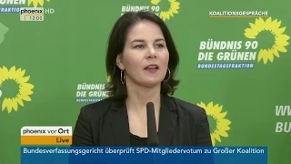 Annalena Baerbock und Anton Hofreiter zu den Themen der Koalitionsgespräche am