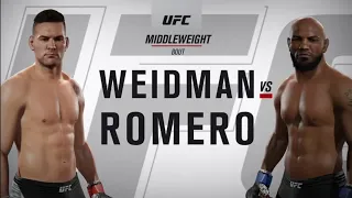 UFC 2 - Chris Weidman vs Yoel Romero 2 - UFC Middleweight Championship