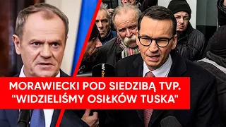 Morawiecki rozsierdzony pod TVP: Widzieliśmy osiłków Tuska