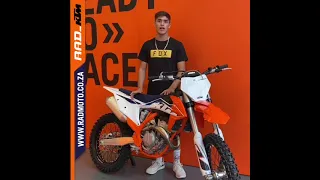 Miguel de Waal on the KTM 350 SX-F 2022