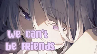 Nightcore • 「 we can't be friends (wait for your love) 」• Ariana Grande • Lyrics •