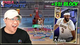 AD IS A BLOCKING MACHINE!! NBA INFINITE GAMEPLAY LEGENDARY ANTHONY DAVIS!!