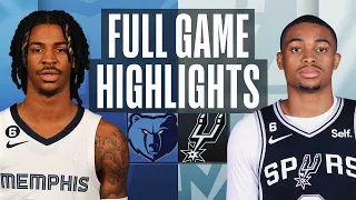 San Antonio Spurs vs. Memphis Grizzlies Full Game Highlights | Nov 9 | 2022-23 NBA Season