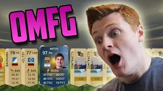 FIFA 15 - INSANE TOTS MESSI IN A PACK!!! | 100 X 50,000 COIN PACKS!!!