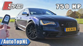 750HP AUDI S8 D4 *300KMH* REVIEW on AUTOBAHN [NO SPEED LIMIT] by AutoTopNL
