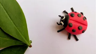 Ladybug - Clay | Clay modeling for kids | kids school activities | clay ladybug