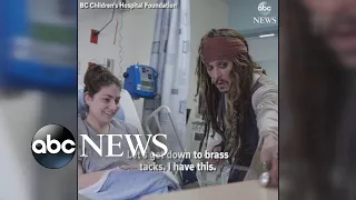 Johnny Depp shows up as Capt. Jack Sparrow at children's hospital