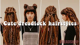 5 Cute and Easy Dread hairstyles | How to | Dreadshop