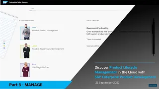 Discover PLM in the Cloud with SAP Enterprise Product Development - Manage