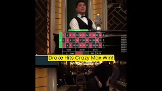 Drake Hits Insane Max Win On Roulette! (MASSIVE!) #drake #roulette #maxwin #casino #bigwin #shorts