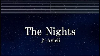 Practice Karaoke♬ The Nights - Avicii 【With Guide Melody】 Instrumental, Lyric, BGM