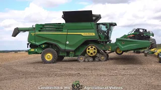 100% John Deere / Getreideernte - Grain Harvest  pt1