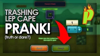 Pixel Worlds - TRASHING LEP CAPE PRANK! (Truth or Dare?)