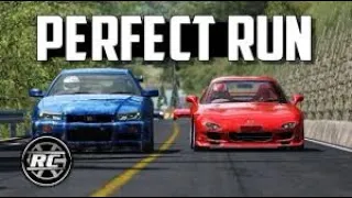 A Perfect run at Akina downhill - RX7 vs R34 GTR vs Miata Assetto Corsa ⭐ Eurobeat ⭐