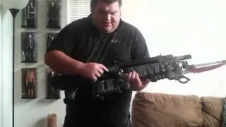 Gears of war 3 retro lancer life size replica review