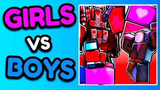 Toilet Tower Defense GIRLS vs BOYS!