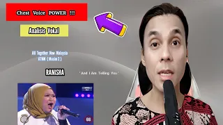 Chest Voice POWER !!!  RANISHA -  All Together Now Malaysia - Musim 2 - Minggu 1.