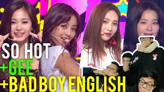 TWICE "SO HOT" & RED VELVET "GEE" / BAD BOY ENGLISH (Reaction)