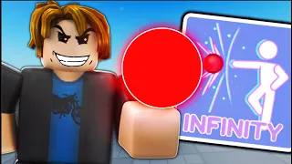 Noob Trolling With Infinity in Roblox Blade Ball