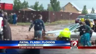 Deadly flash floods rip through Utah town