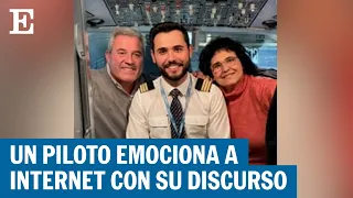 Un piloto de avión dedica un emotivo mensaje a sus padres por megafonía | EL PAÍS