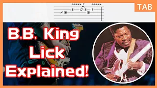 B.B. King Slow Blues Guitar Lick 13 From How Blue Can You Get Live in Sing Sing Prison 1972