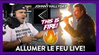 Johnny Hallyday  Allumer Le Feu LIVE! (BANANAS ARE ON FIRE!) | Dereck Reacts
