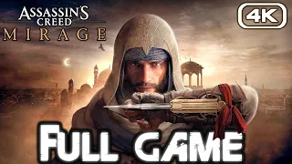 ASSASSIN'S CREED MIRAGE Gameplay Walkthrough FULL GAME (4K 60FPS) No Commentary