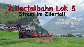 Zillertalbahn Lok 5 | trein D211 | Strass im Zillertal