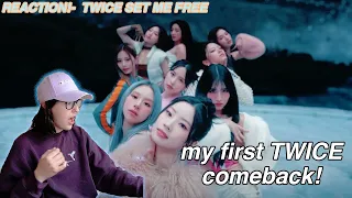 TWICE- SET ME FREE (Official Music Video) REACTION!