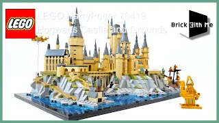 LEGO HarryPotter 76419 Hogwarts Castle and Grounds 4k speedbuild & photoreview BrickwithMe