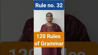 120 rules of grammar | Rule 32 Grammar Rules | Nimisha Bansal