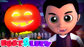 It's Halloween Night | Scary Nursery Rhymes for Children | Spooky Songs with Luke and Lily