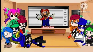 Mario and SMG4 's Crew react to WOTFI 2022 rap battle