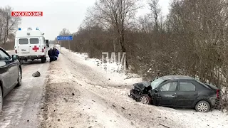 ДТП на трассе Порхов - Псков