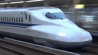 【4K】山陽新幹線　福山駅高速通過集(N700系他)　Sanyo Shinkansen