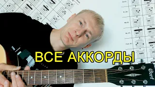 ВСЕ ОСНОВНЫЕ АККОРДЫ НА ГИТАРЕ