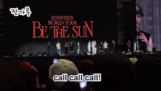[세븐틴] 내가 콜삼을 눈앞에서 들을 줄이야ㅑㅑㅑㅑ | Be The Sun 첫콘 사첵 | Call Call Call!