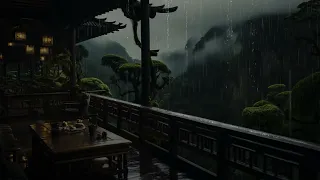 Rainy Day on Balcony - Immerse Yourself in Soothing Sounds of Nature Lulling You to Sleeps | ASMR