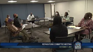 Reparations Committee Meeting 10-7-2021