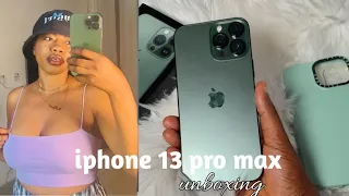 Alpine green iPhone 13 or max unboxing /1 terabyte iPhone 13 pro max /slow unboxing