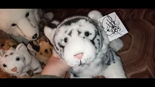 Sos plush white tiger unboxing with mystery Signature