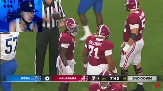 “OLine Is Questionable!” Weefo Reacts To Middle Tennessee AT #4 Alabama (Full Game Highlights 2023)