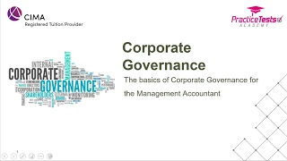 The basics of Corporate Governance