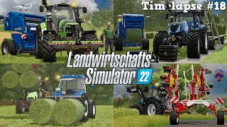 Eine spektakuläre erste HEUERNTE in ELLERBACH mit @TheCamPeRYT! 🌿🚜💨 | [LS22] - Timelapse #18